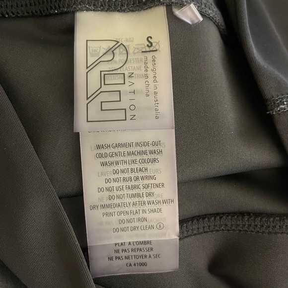 P.E Nation The Chase Leggings Black Pink White Logo Size S - Picture 6 of 8